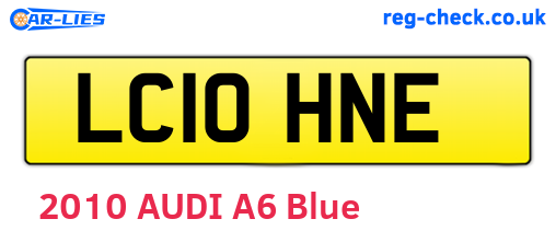 LC10HNE are the vehicle registration plates.