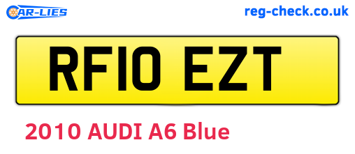 RF10EZT are the vehicle registration plates.