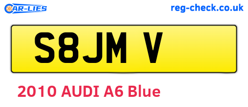 S8JMV are the vehicle registration plates.