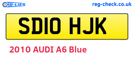 SD10HJK are the vehicle registration plates.