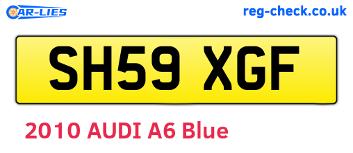 SH59XGF are the vehicle registration plates.