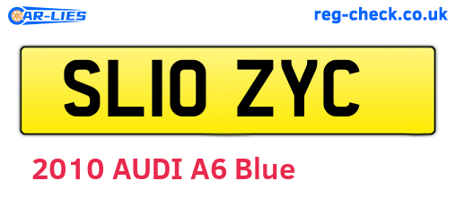 SL10ZYC are the vehicle registration plates.