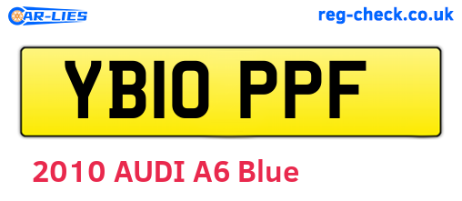 YB10PPF are the vehicle registration plates.