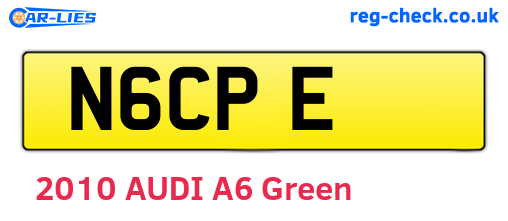 N6CPE are the vehicle registration plates.
