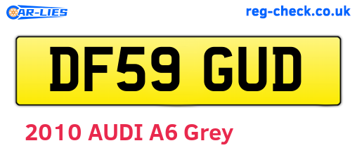 DF59GUD are the vehicle registration plates.