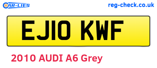 EJ10KWF are the vehicle registration plates.