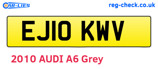 EJ10KWV are the vehicle registration plates.