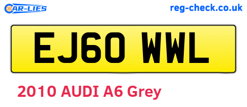 EJ60WWL are the vehicle registration plates.