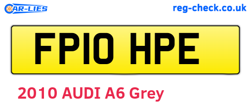 FP10HPE are the vehicle registration plates.