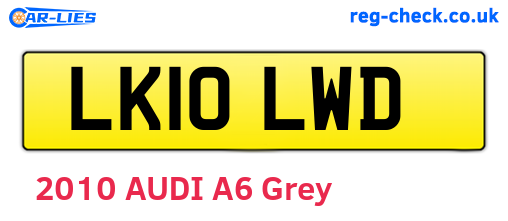 LK10LWD are the vehicle registration plates.
