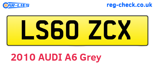 LS60ZCX are the vehicle registration plates.