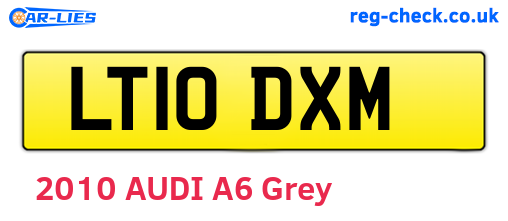 LT10DXM are the vehicle registration plates.