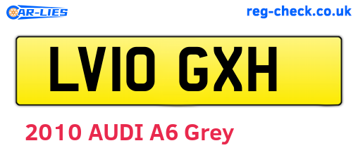 LV10GXH are the vehicle registration plates.