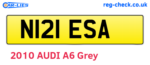 N121ESA are the vehicle registration plates.