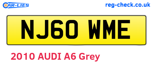 NJ60WME are the vehicle registration plates.