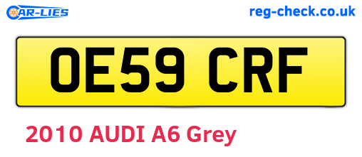 OE59CRF are the vehicle registration plates.