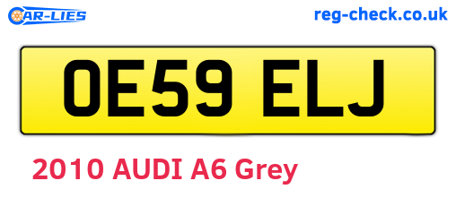 OE59ELJ are the vehicle registration plates.