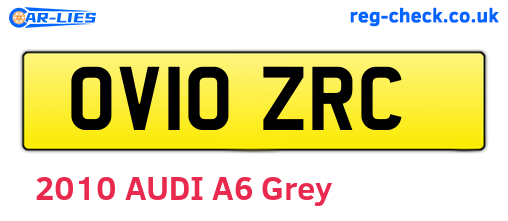 OV10ZRC are the vehicle registration plates.