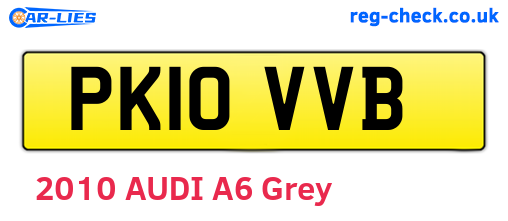 PK10VVB are the vehicle registration plates.