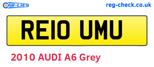 RE10UMU are the vehicle registration plates.