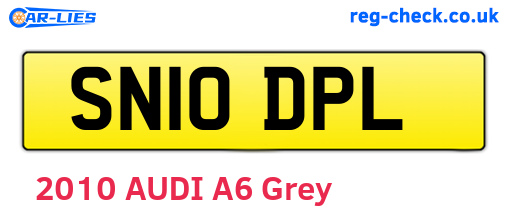 SN10DPL are the vehicle registration plates.
