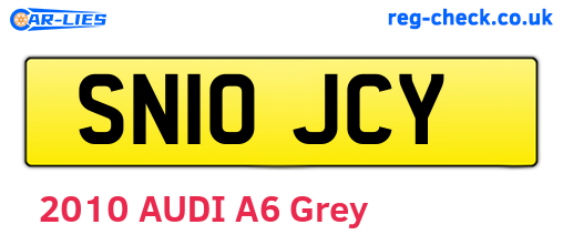 SN10JCY are the vehicle registration plates.
