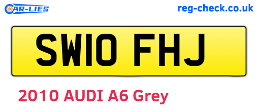 SW10FHJ are the vehicle registration plates.