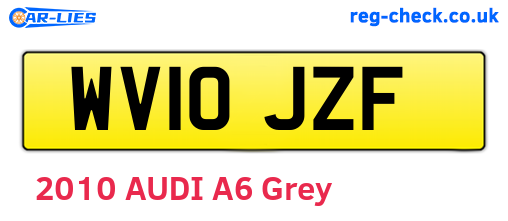 WV10JZF are the vehicle registration plates.