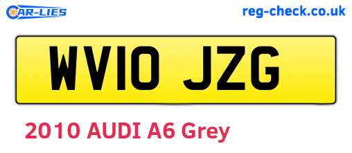 WV10JZG are the vehicle registration plates.