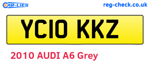 YC10KKZ are the vehicle registration plates.