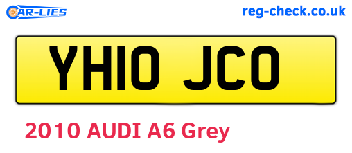 YH10JCO are the vehicle registration plates.