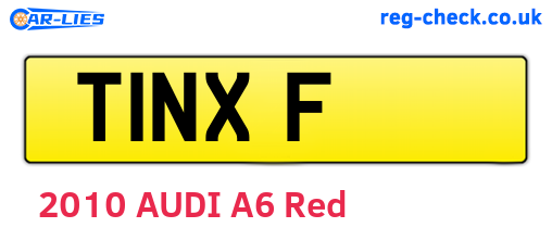 T1NXF are the vehicle registration plates.