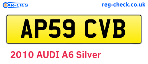 AP59CVB are the vehicle registration plates.