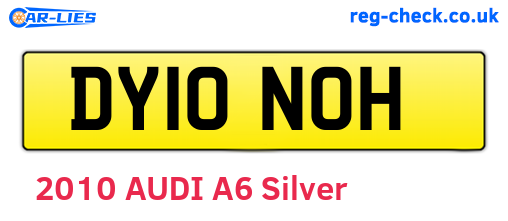 DY10NOH are the vehicle registration plates.