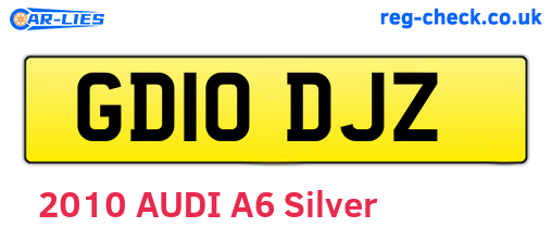 GD10DJZ are the vehicle registration plates.