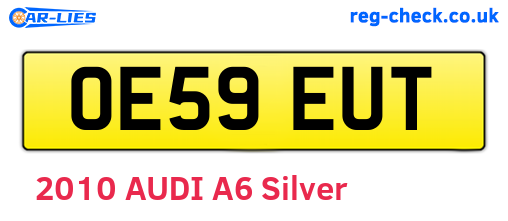OE59EUT are the vehicle registration plates.