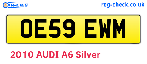 OE59EWM are the vehicle registration plates.