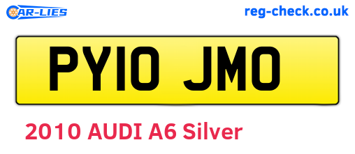 PY10JMO are the vehicle registration plates.