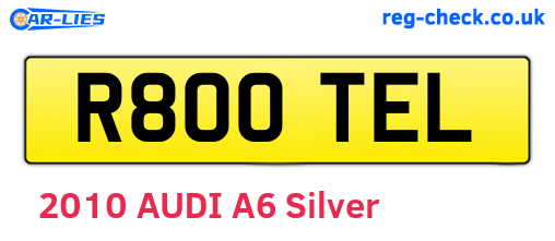 R800TEL are the vehicle registration plates.