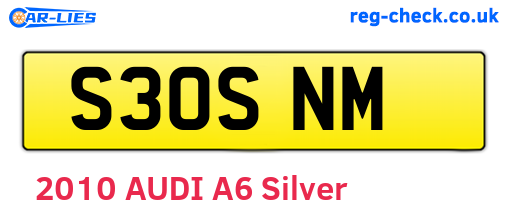 S30SNM are the vehicle registration plates.