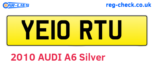 YE10RTU are the vehicle registration plates.
