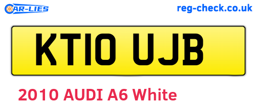KT10UJB are the vehicle registration plates.