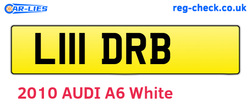 L111DRB are the vehicle registration plates.