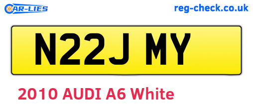 N22JMY are the vehicle registration plates.