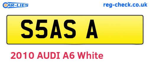 S5ASA are the vehicle registration plates.