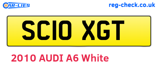 SC10XGT are the vehicle registration plates.