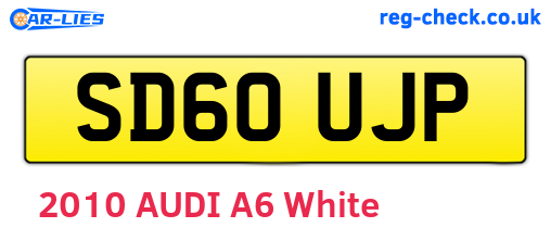 SD60UJP are the vehicle registration plates.