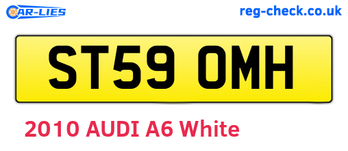 ST59OMH are the vehicle registration plates.