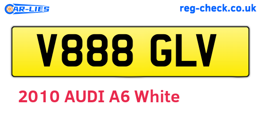 V888GLV are the vehicle registration plates.
