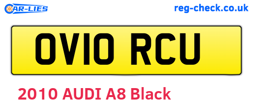 OV10RCU are the vehicle registration plates.